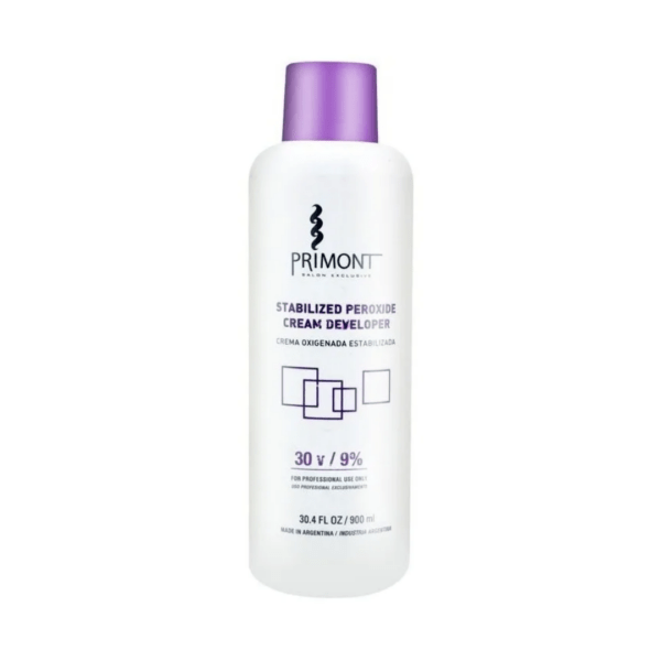Oxidante Crema Oxigenada Y Estabilizada Primont X900Ml 30 Vol