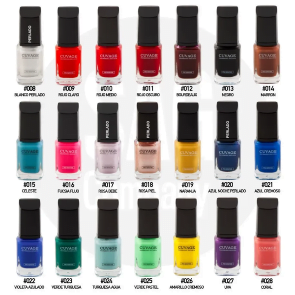 Promo Esmalte Tradicional Cuvage X 12 (Colores A ElecciÓN) - Imagen 6