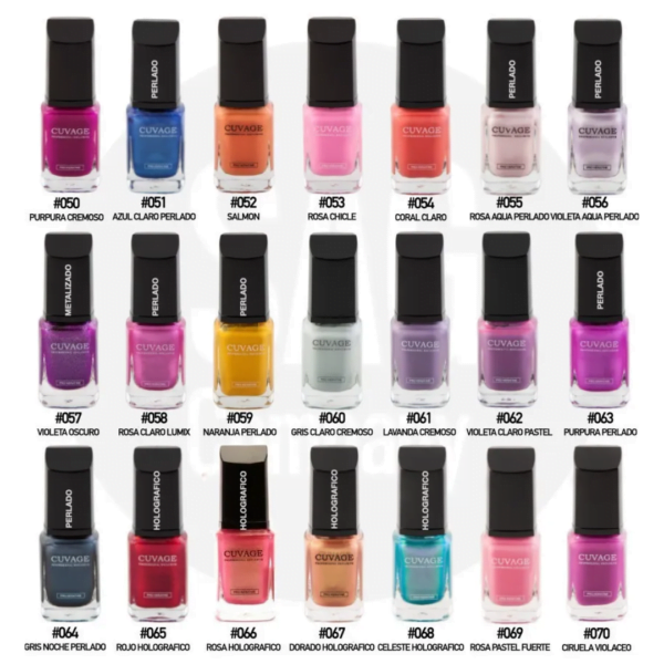 Promo Esmalte Tradicional Cuvage X 12 (Colores A ElecciÓN) - Imagen 3