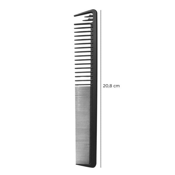 Peine Carbono Mediano con Separador Mecha P7612 - Imagen 2