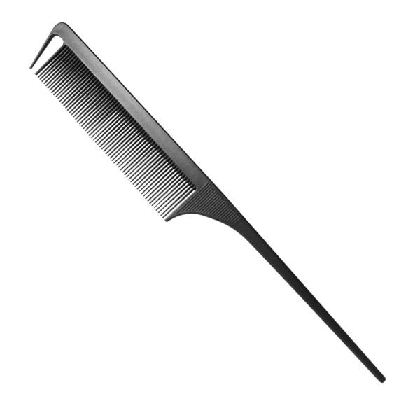 Peine carbono con cola P7617