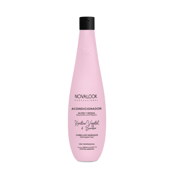 Keratina Y Bamboo Acondicionador nutre y repara 760ml Novalook